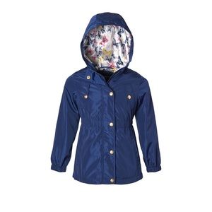 Girls 7/8 hooded anorak rain jacket